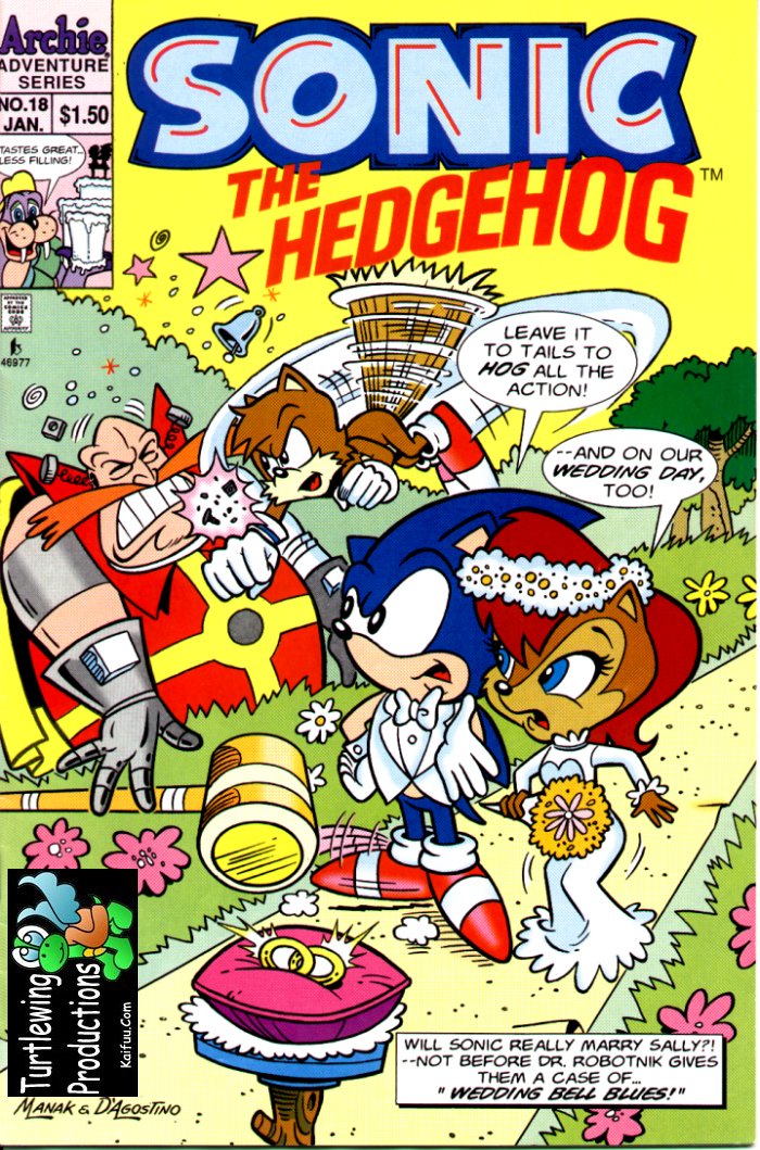 Sonic - Archie Adventure Series January 1995 Comic cover page